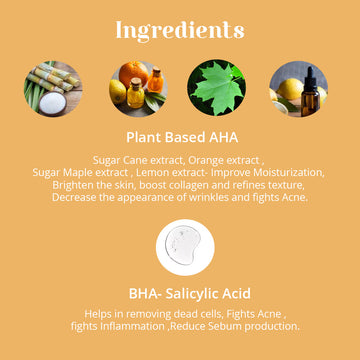Plant based 10% AHA & 2% BHA Exfoliating Peeling Solution
