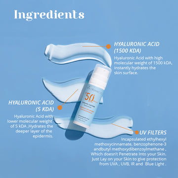 Skyn Organic Co. Hyaluronic Acid Sunscreen SPF 50 (PA++++) Broad Spectrum (UVA/UVB)