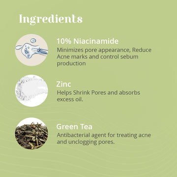 Pore Refining Serum with 10% Niacinamide &  1% Zinc