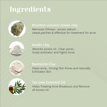 Brazilian Volcanic Green Clay Facial Mask